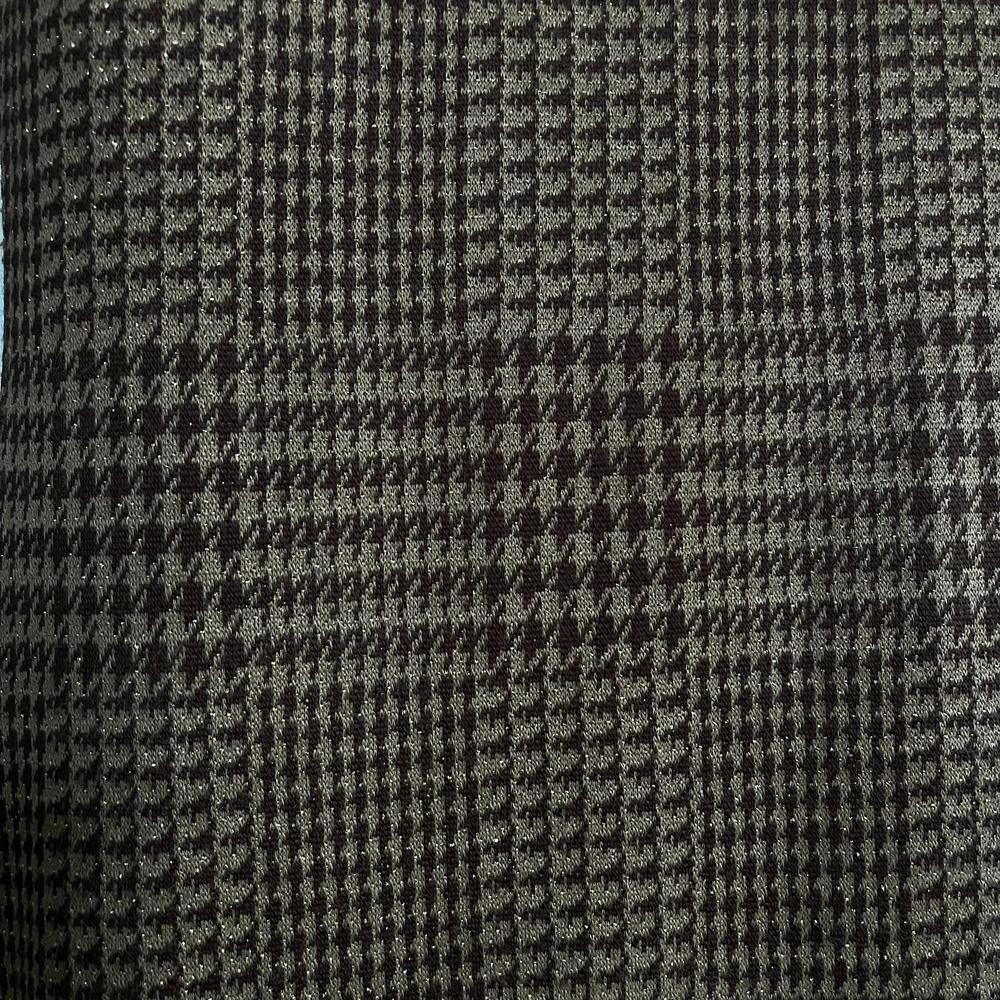 Vintage 70s Houndstooth Dress with Gold Sparkles, Sleeveless, Small - Picture 6 of 9